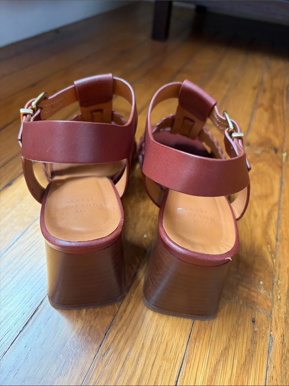 Sezane Felicia Women’s Braided Strap Block Heel Sandals - Picture 5 of 12